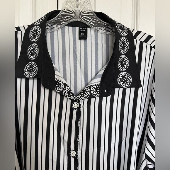 Shein Curve Striped Women’s Ladies Floral Dress 2XL - Picture 5 of 10